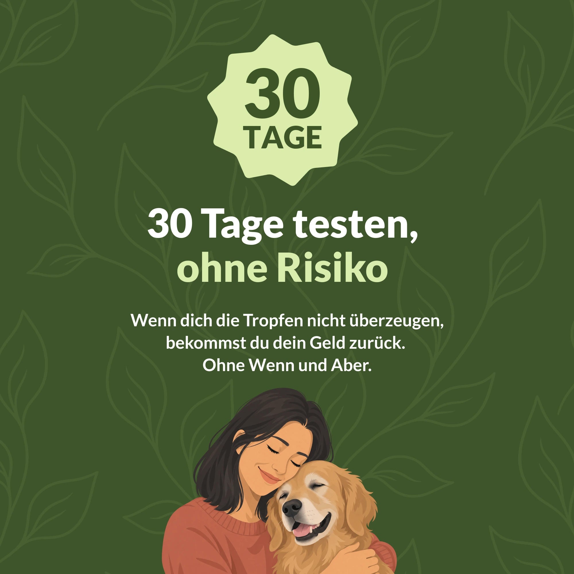 30 Tage testen ohne Risiko: Geld-zurück-Versprechen für natunora Kollagen-Tropfen